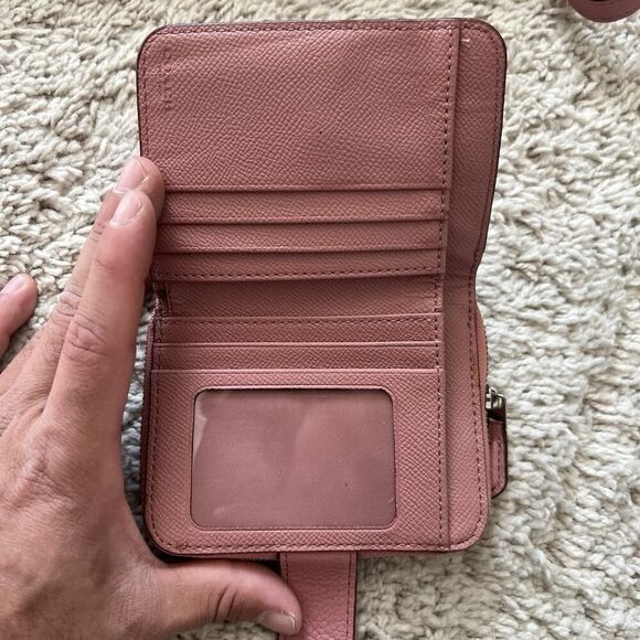 Coach Vintage Kelsey Satchel Pink Pebbled Leather Crossbody Purse w/ Wallet - Picture 15 of 16